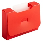 Картотека UniqCardFile Standart 20 мм Красный