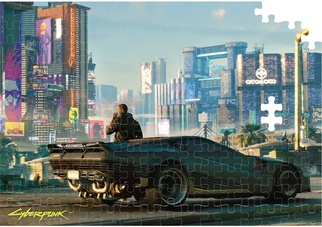 Пазл Cyberpunk 2077 Mercenary on the Rise 1000 элементов