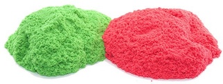 Кинетический песок Kinetic Sand 2,27 кг Зеленый, красный