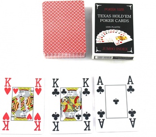 Карты для покера Texas Holdem Jumbo Index Красные