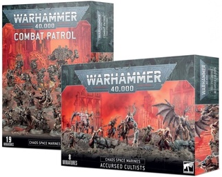 Набор Warhammer Combat Patrol: Chaos Space Marines+Chaos Space Marines: Accursed Cultists