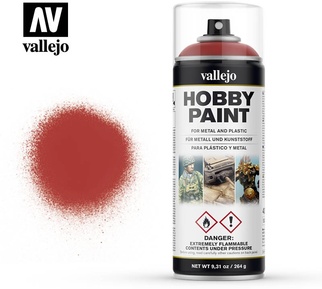 Аэрозольная грунтовка Vallejo серии Aerosol Scarlet Red 400 мл