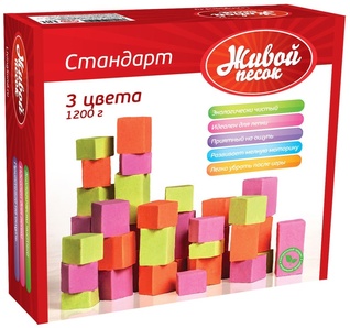 Игра Живой песок Стандарт 1,2 кг Цветной