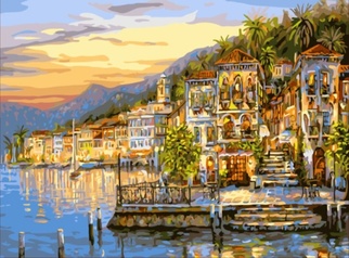 Картина по номерам На закате G295