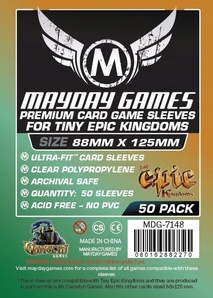 Протекторы Mayday games. Premium Card Game Sleeves. Tiny Epic Kingdoms (88x125 мм, 50 шт.)