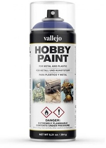 Аэрозольная грунтовка Vallejo серии Aerosol Ultramarine Blue 400 мл