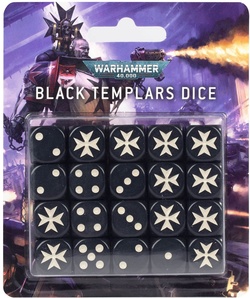 Warhammer 40,000. Black Templars Dice Set