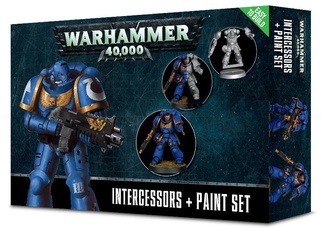 Игра Warhammer 40,000. Easy to Build: Space Marines Intercessors+Paint Set