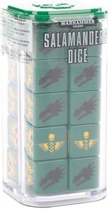 Warhammer 40,000. Salamanders Dice Set