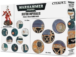 Warhammer 40,000 Sector imperialis 25mm &amp; 40mm Round Bases