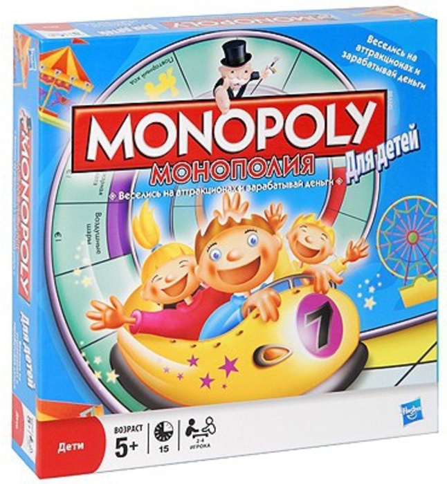 Детская настольная игра «Монополия Джуниор» (Monopoly Junior), Hasbro (Хасбро)